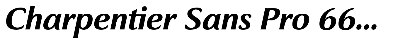 Charpentier Sans Pro 66 Demi Italique
